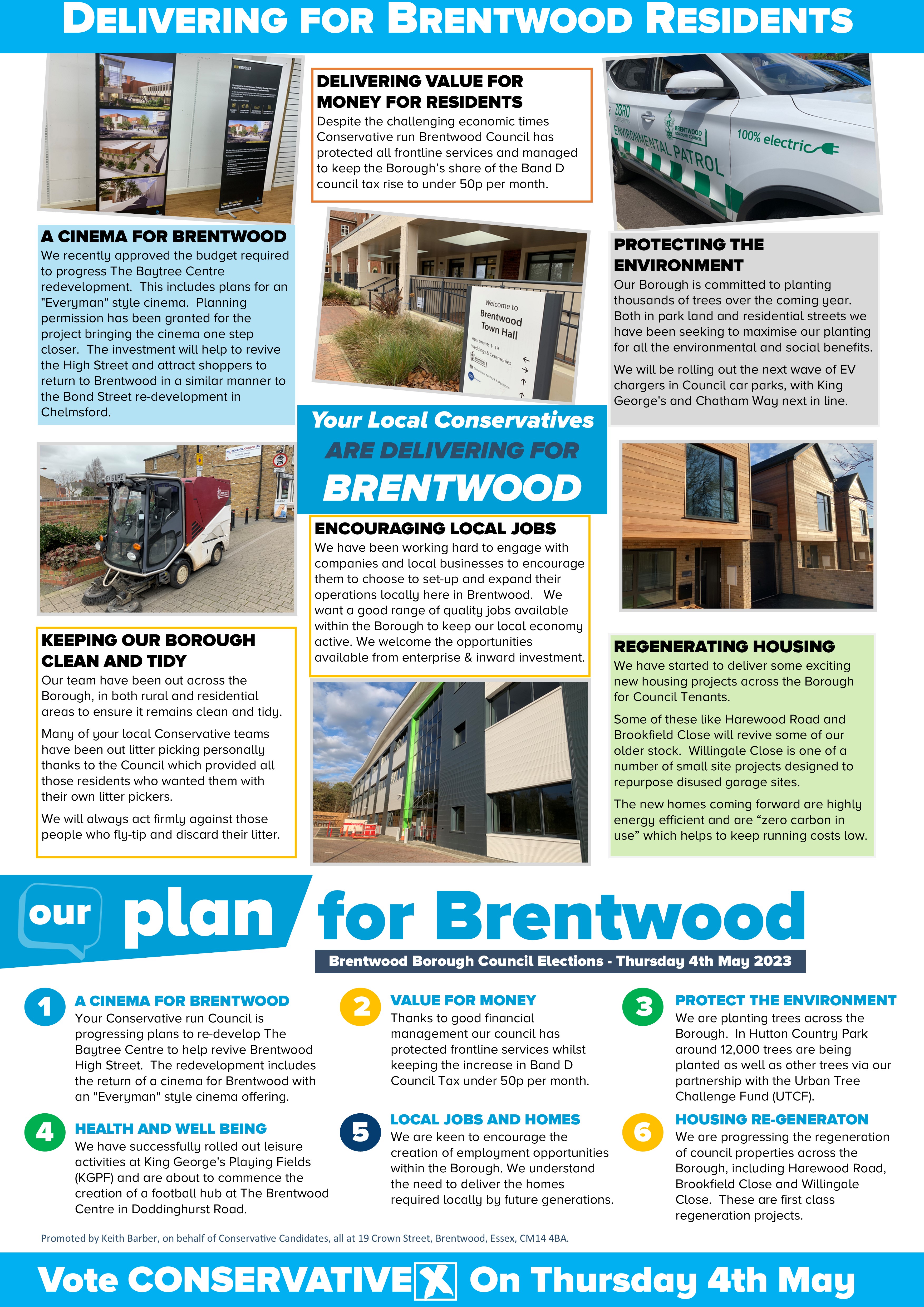 Our Six Point Plan - "Delivering for Brentwood"