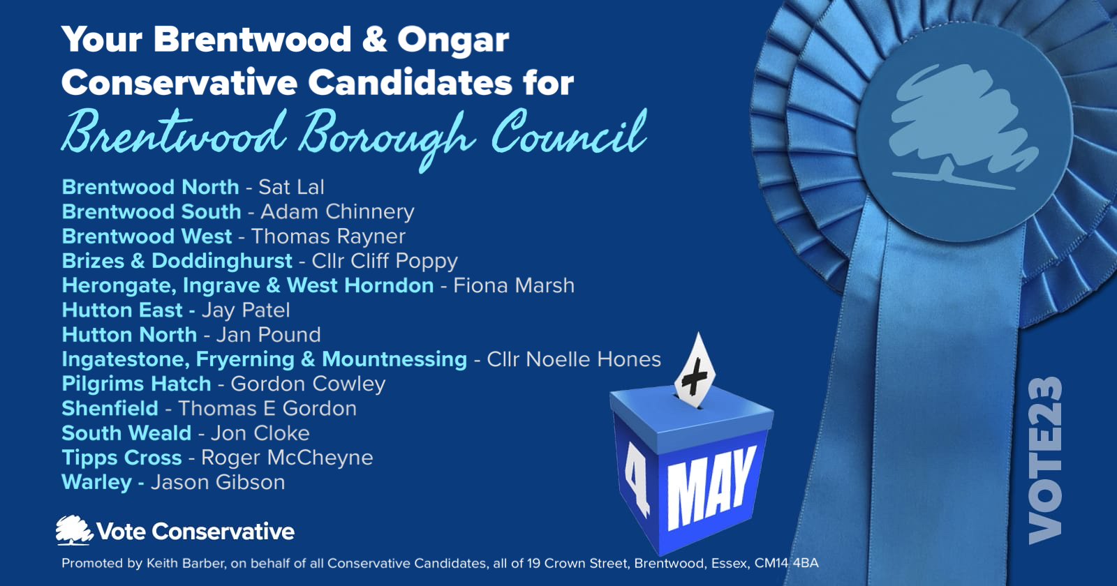 Brentwood Borough Council Candidates