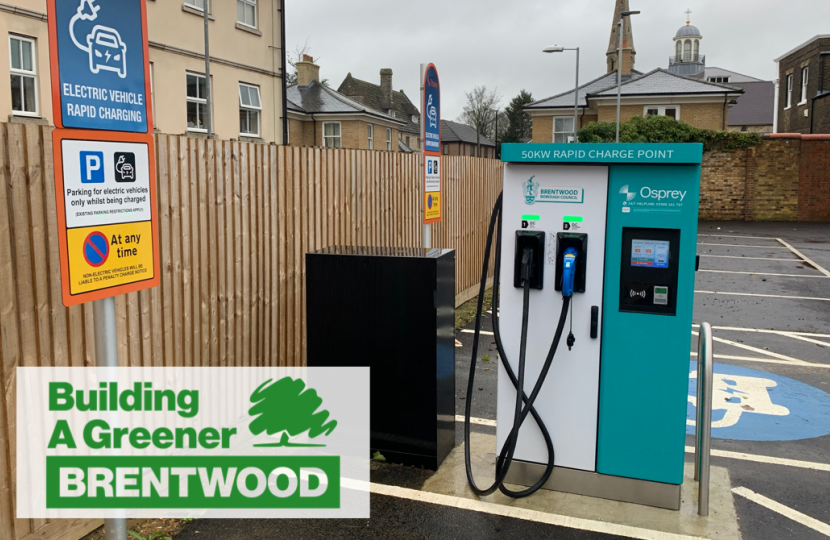 The new charge point at Brentwood Town Hall