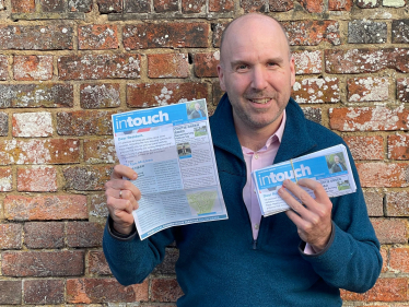Cllr Tom McLaren with his latest newsletter